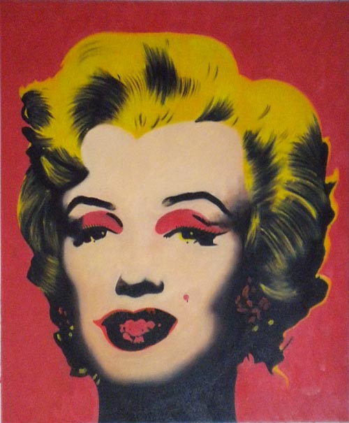 store falso d'autore Marilyn - fucsia di Andy Warhol